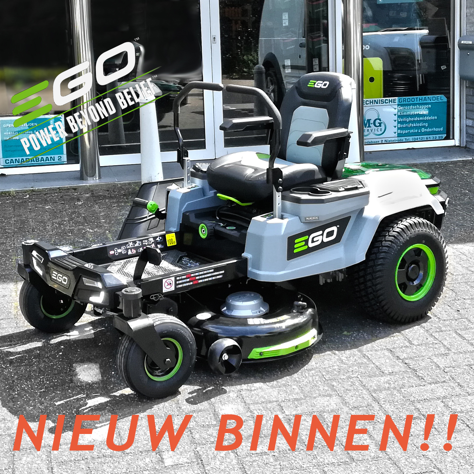 REVOLUTIONAIR: EGO Power+ Zitmaaier op Accu